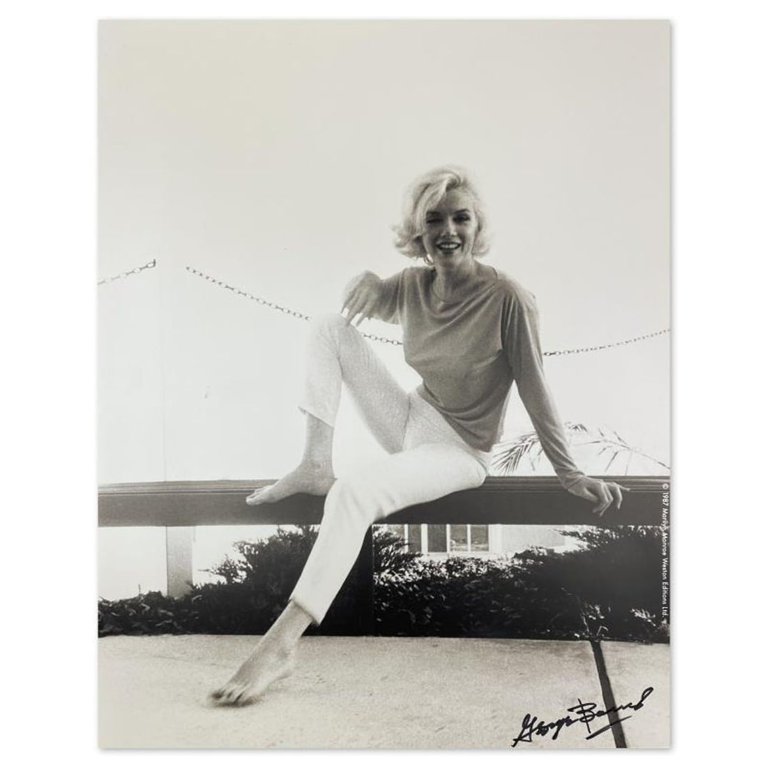 George Barris (1922-2016), "Marilyn Monroe: The Last Shoot" Photograph Printed from the Original: Marilyn Monroe: The Last Shoot is a photograph printed from the original negative taken by George Barris (1922-2016). This photo is part of a series entitled "The Last Photos" which were taken in 1962