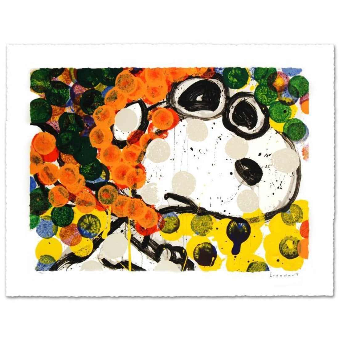 Ten Ways to Drive an SUV Limited Edition Hand Pulled Original Lithograph by Renowned Charles Schulz: Ten Ways to Drive an SUV is a limited edition hand pulled original lithograph on museum quality deckle-edge paper, numbered and hand signed by Tom Everhart. This is one of the final Everhart editions 