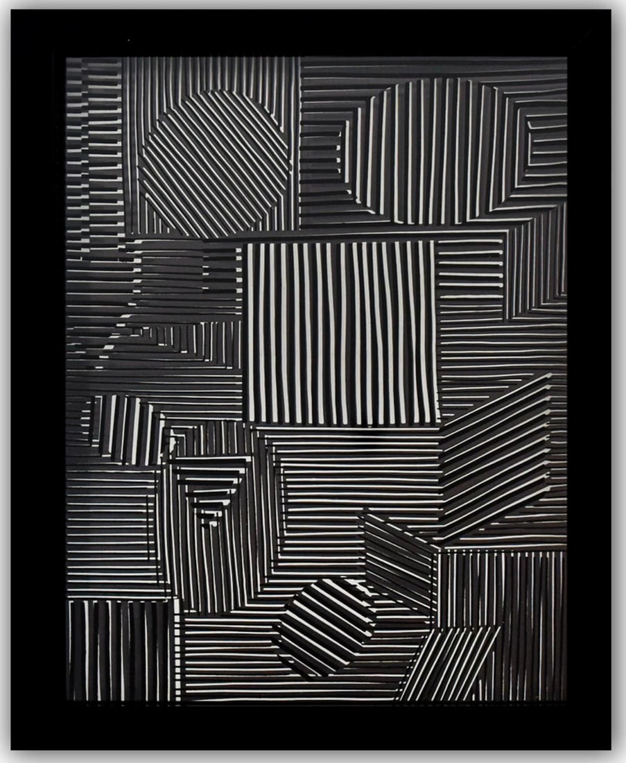 Victor Vasarely- 3D Wall Sculpture/object "Trois Dimensions Optique de la serie Cinetiques" (1 of 2)