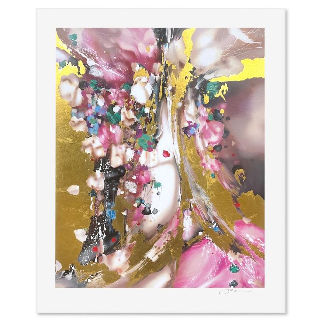 Suzanne Marie, "Golden Serenade" Limited Edition Printer's Proof Serigraph, Numbered and Hand Signed: Golden Serenade is a limited edition printer's proof serigraph on paper by Suzanne Marie, numbered and hand signed by the artist. Includes Letter of Authenticity. Measures approx. 37" x 30" (border),