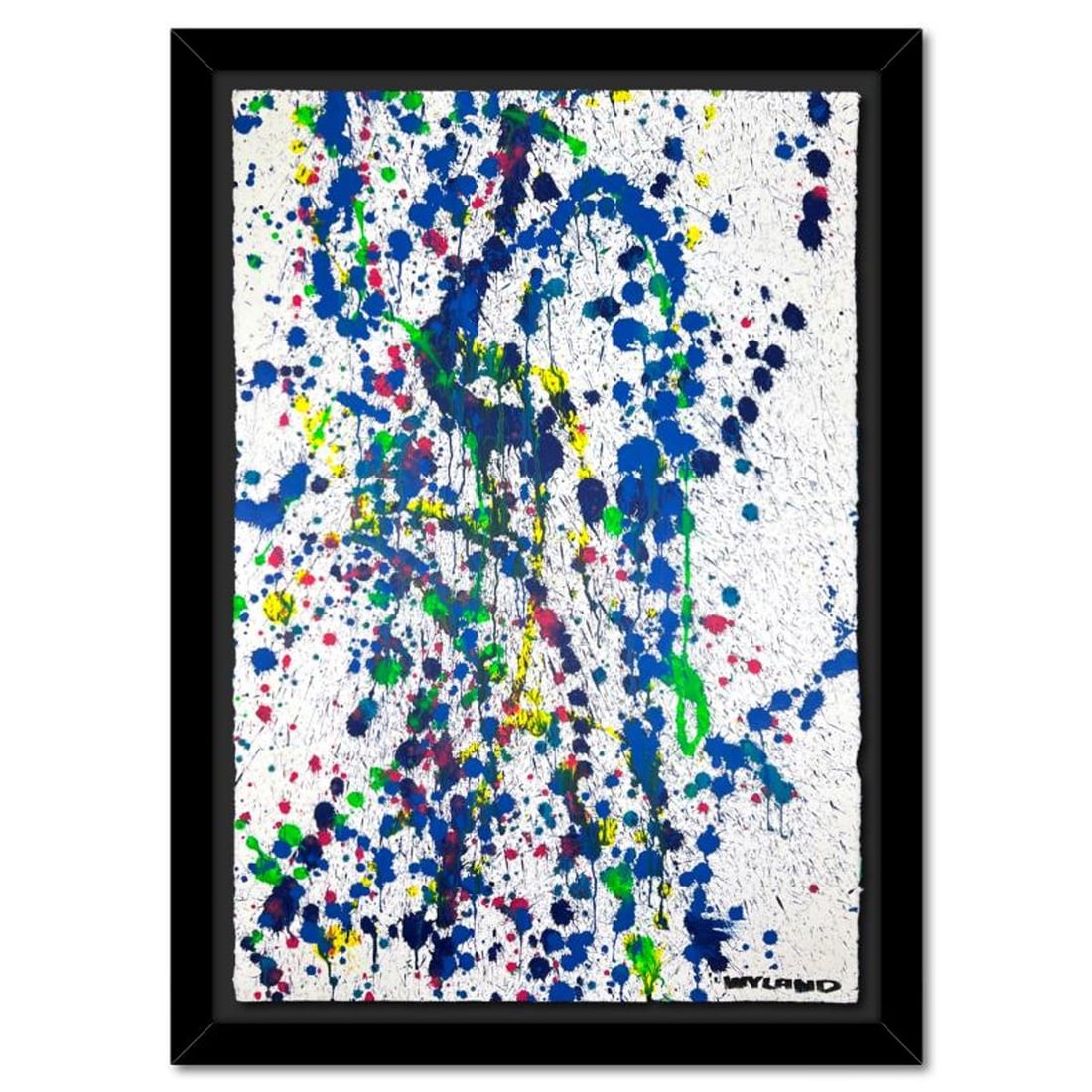 Wyland- Original Watercolor Painting on Deckle Edge Paper "Untitled": Artist: Wyland. Medium: Original Watercolor Painting on Deckle Edge Paper. Title: Untitled. Size: 40" x 26". Measures approx. 48" x 34" (framed). Signature: Hand signed. Certificate of Authenticity: I