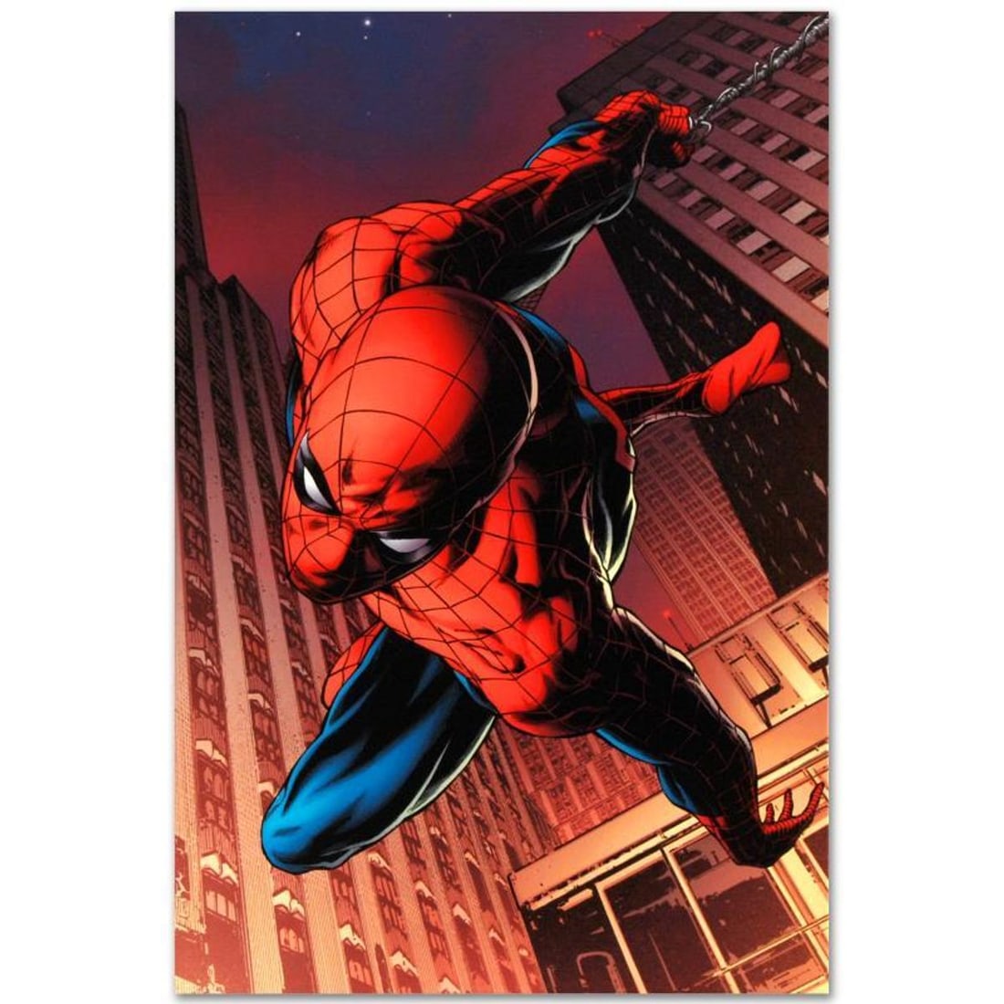 Marvel Comics "Amazing Spider-Man #641" Numbered Limited Edition Giclee on Canvas by Joe Quesada: A piece of comic book history, this limited edition, from original art by Joe Quesada, depicts the heroic Spider-Man. Joe Quesada gained renown in the comic book by drawing several Valiant Comics titl