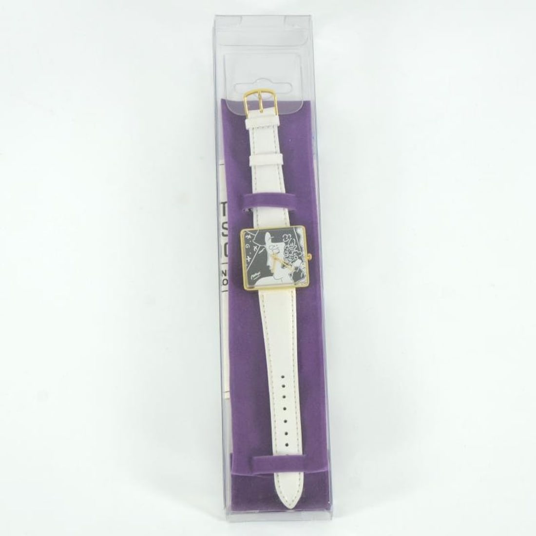 Vintage Peter Max "Profile" Watch with Original Packaging and Paperwork: This is a vintage Peter Max "Profile" wrist watch created for the Japanese market in 1991. This watch comes in the original packaging and with paperwork. Due to the age of the watch the battery will n