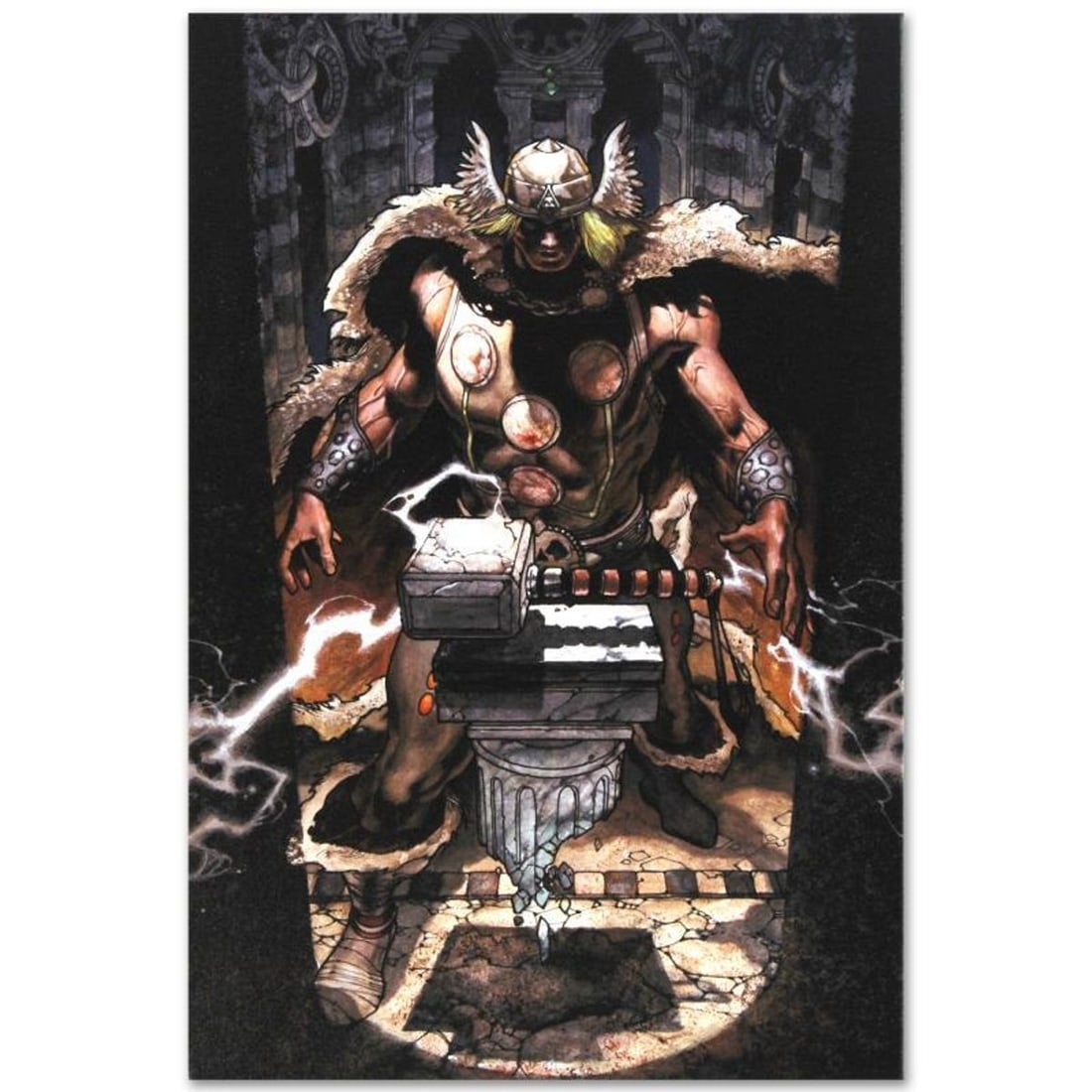 Marvel Comics "Thor: For Asgard #6" Numbered Limited Edition Giclee on Canvas by Simone Bianchi with (1 of 1)