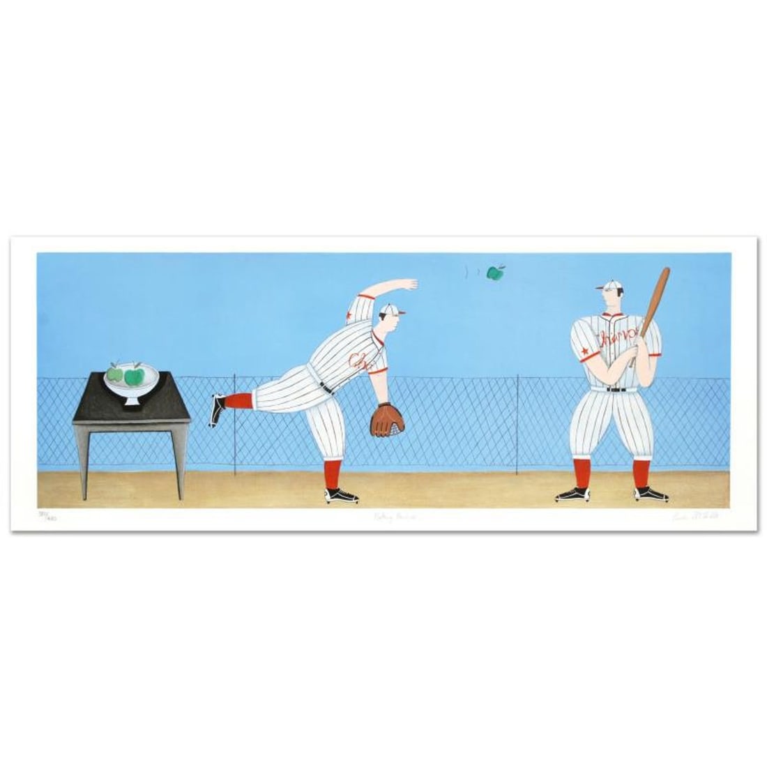 Paula McArdle, "Batting Practice" Limited Edition Serigraph, Numbered and Hand Signed with Letter of (1 of 1)