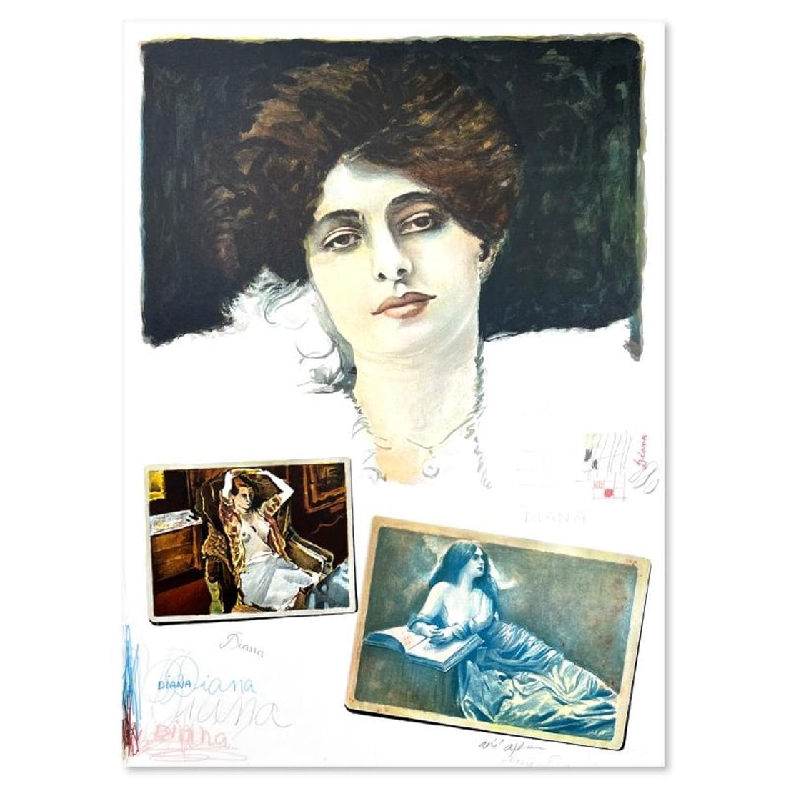 Arie Azene, Hand Signed, Numbered Limited Edition with Letter of Authenticity.: This is a limited edition on paper by Arie Azene. The piece comes hand signed by the artist, numbered, and with a letter of authenticity. Measures approximately 28" x 20". Reference#: 89789.