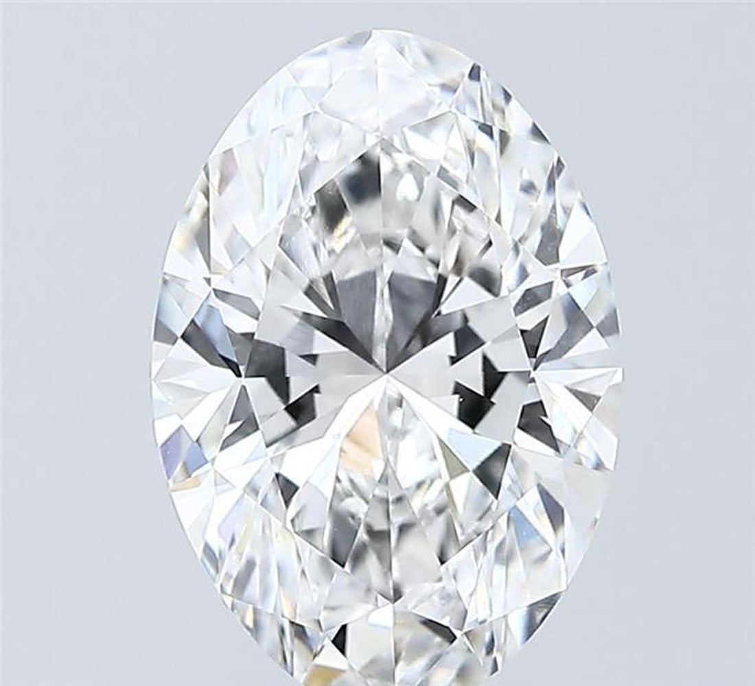 Lab Grown 3.02 ct, Color D/VVS2 IGI Graded Diamond: Lab/Natural Diamond: Lab Carat Weight: 3.02 Color Grade: D Clarity Grade: VVS2 Model: Oval Fluorescence: N Polish: EXCELLENT Symmetry: EXCELLENT Depth: 62.9 Table: 61 Size: 11.91-8.17-5.14 Certificate