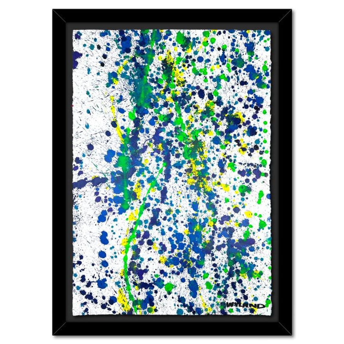 Wyland- Original Watercolor Painting on Deckle Edge Paper "Untitled": Artist: Wyland. Medium: Original Watercolor Painting on Deckle Edge Paper. Title: Untitled. Size: 40" x 26". Measures approx. 48" x 34" (framed). Signature: Hand signed. Certificate of Authenticity: I