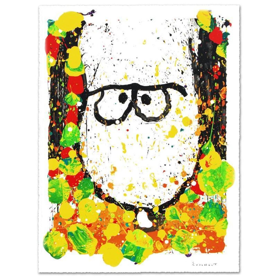 Squeeze the Day-Monday Limited Edition Hand Pulled Original Lithograph (26.5" x 35") by Renowned: Squeeze the Day-Monday is a limited edition hand pulled original lithograph on museum quality deckle-edge paper, numbered and hand signed by Tom Everhart. This is one of the final Everhart editions to