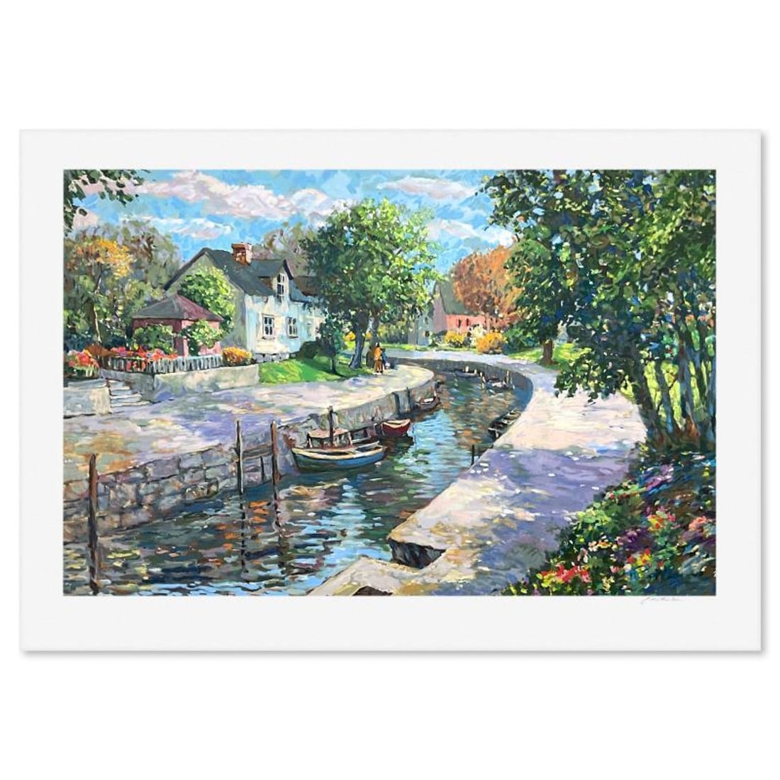 Christian Title (1932-2020), "The Canal" Limited Edition Printer's Proof Serigraph, Numbered and: The Canal is a limited edition printer's proof serigraph on paper by Christian Title (1932-2020), numbered and hand signed by the artist. Includes Letter of Authenticity. Measures approx. 40" x 31" (b