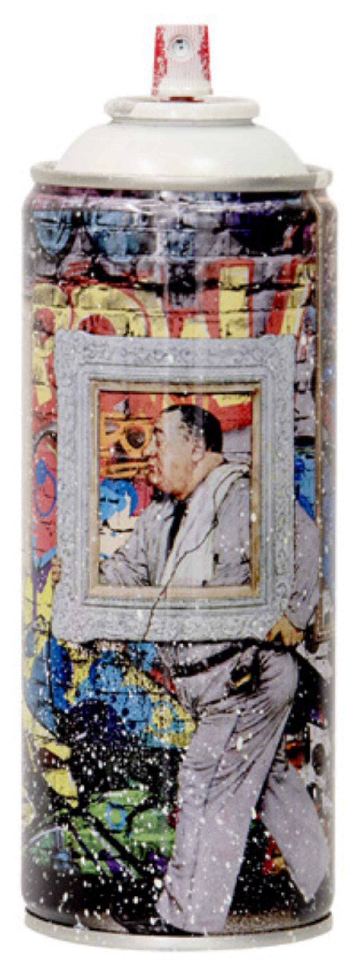 Mr. Brainwash- SPRAY CAN "WALL FRAME, 2020": Artist: Mr. Brainwash. Medium: SPRAY CAN. Title: WALL FRAME, 2020. Size: 7.5" x 2.5". Signature: Numbered and dated. Additional: Cans Include Case. Reference#: 14418.