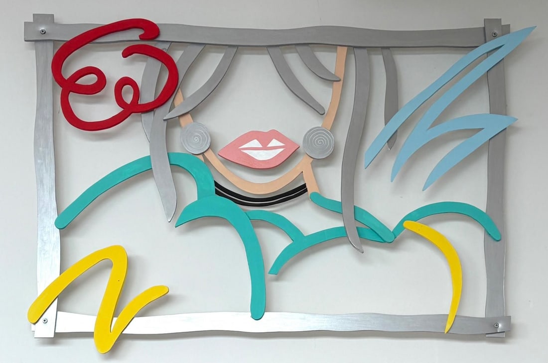Glettner Steinberg- Original one of a kind hand made wall sculpture: Artist: Glettner Steinberg. Medium: Original one of a kind hand made wall sculpture. Size: 24" x 32". Reference#: 33375.