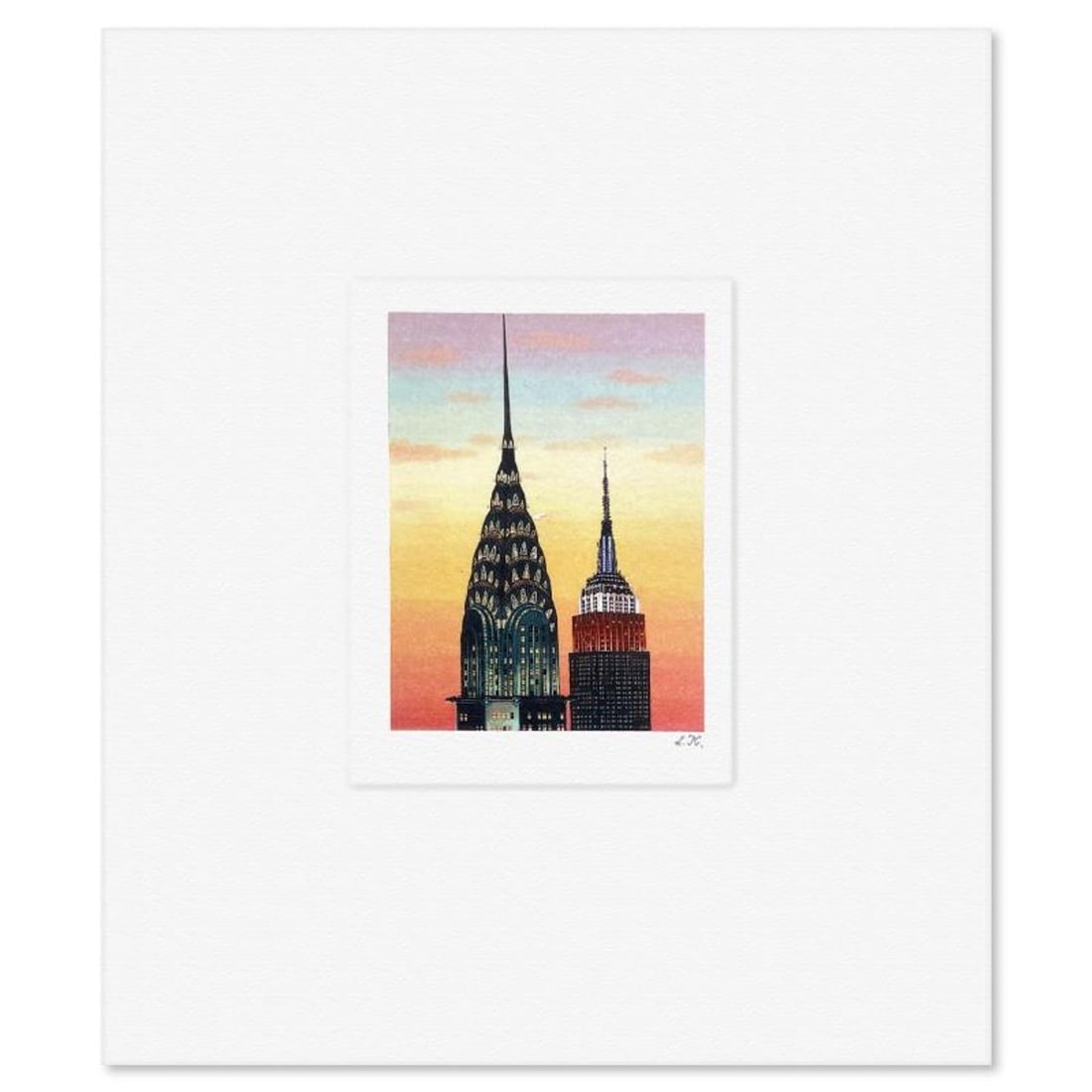 Liudmila Kondakova, "Sentinels" Limited Edition Lithograph, Numbered and Hand Signed with Letter of: Sentinels is a limited edition lithograph on paper by Liudmila Kondakova, hand signed by the artist. Includes Letter of Authenticity. Measures approx. 7" x 6" (border), 3" x 2" (image). Reference#: 91