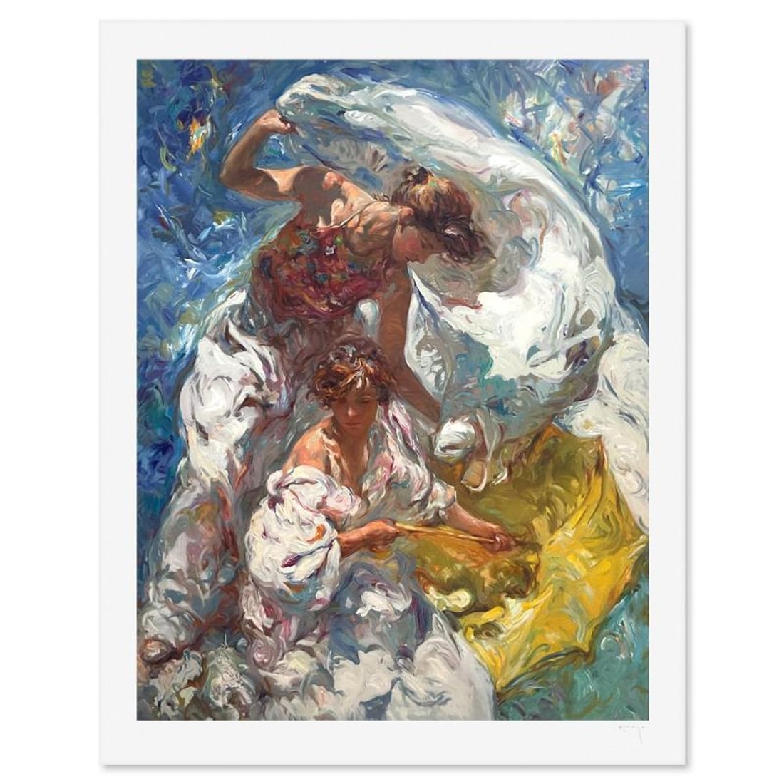 Royo, "Mediterraneo" Limited Edition Printer's Proof Serigraph (43" x 34"), Numbered and Hand Signed: Mediterraneo is a limited edition printer's proof serigraph on paper by Royo, numbered and hand signed by the artist. Includes Letter of Authenticity. Measures approx. 49" x 39" (border), 43" x 34" (i