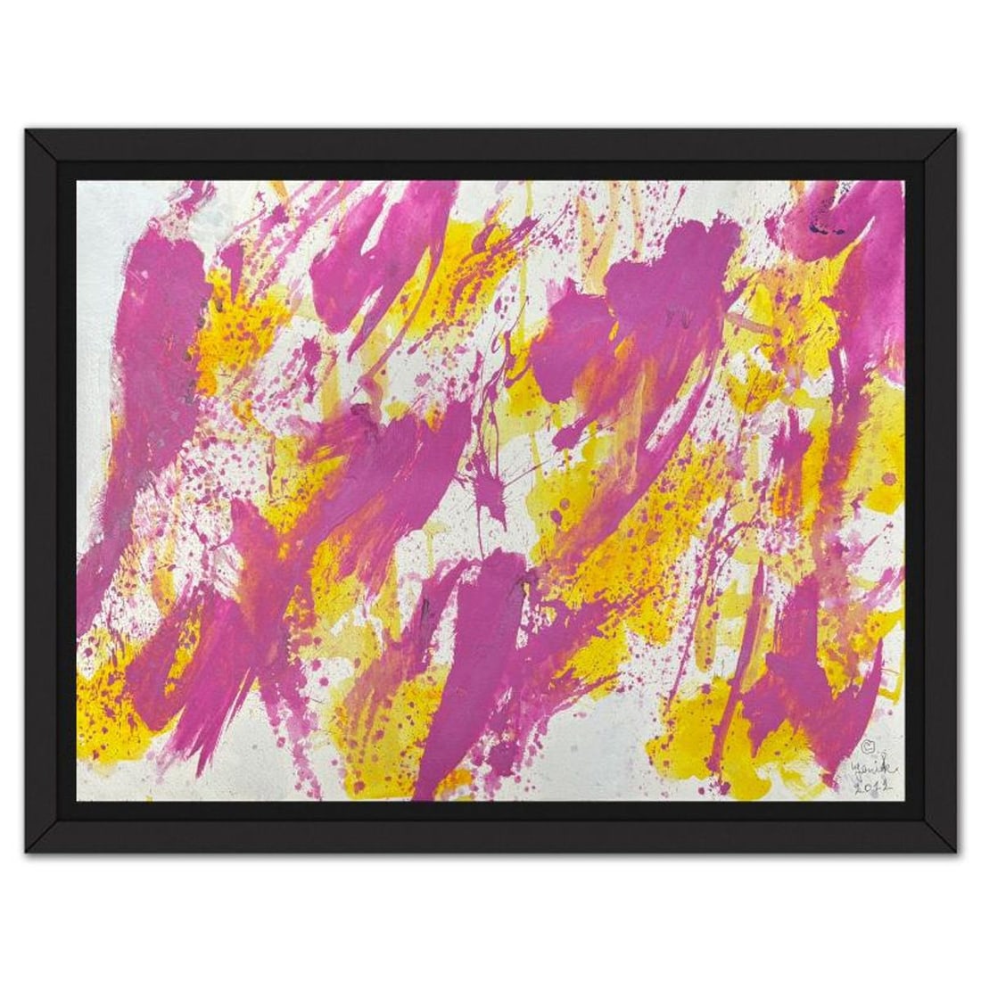 Jenik Cook, Framed Hand Signed Original Painting with Letter of Authenticity.: This is an original acrylic painting on paper by Jenik Cook. Hand signed by the artist, it includes Letter of Authenticity. This piece comes from the artist's personal collection. Measures approximate