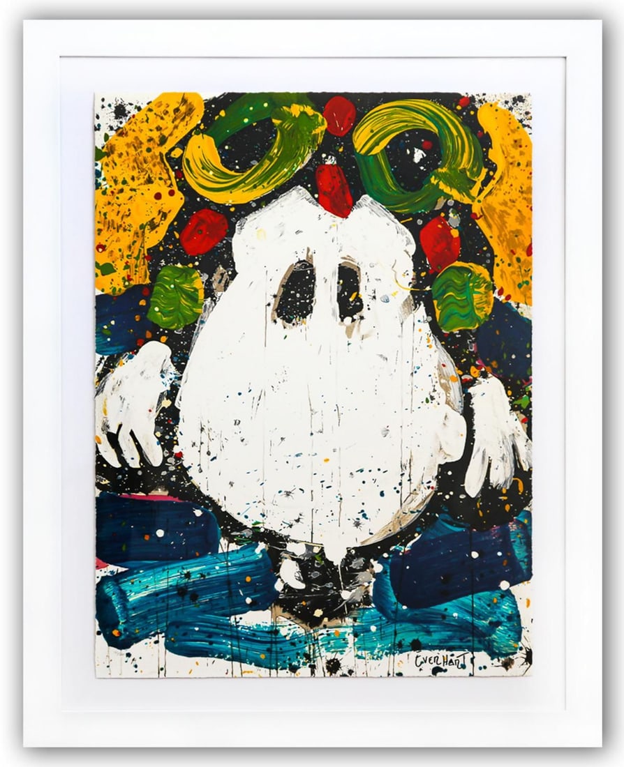 Tom Everhart- Hand Pulled Original Lithograph "Ace Face": Artist: Tom Everhart. Medium: Hand Pulled Original Lithograph. Title: Ace Face. Size: 30" x 22". Measures approx. 38" x 30" (framed). Signature: Hand Signed and Numbered by the artist. Certificate of 