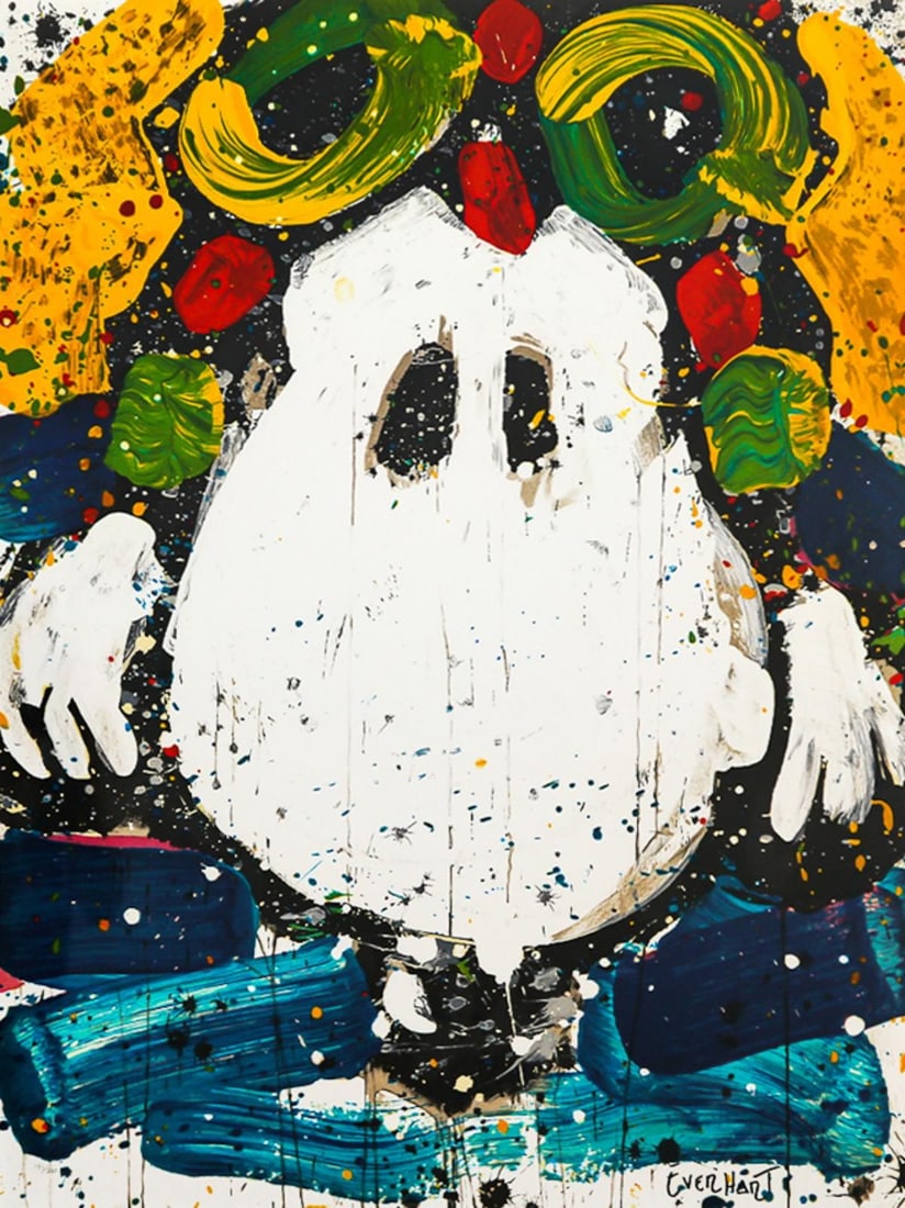 Tom Everhart- Hand Pulled Original Lithograph "Ace Face" - 2