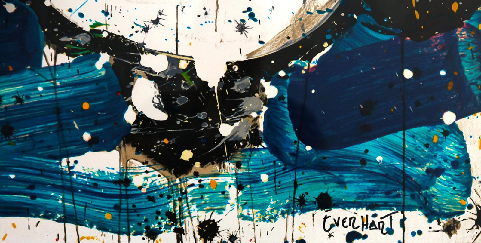 Tom Everhart- Hand Pulled Original Lithograph "Ace Face" - 3