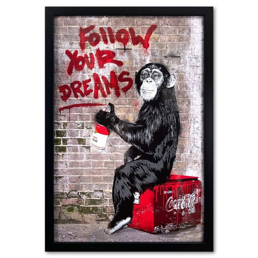 Mr. Brainwash, "Everyday Life" Custom Framed Plate Signed Offset Lithograph.: Everyday Life is an offset lithograph on paper by Mr. Brainwash, bearing the plate signature of the artist. This piece comes custom framed. Measures approx. 33.5" x 23" (frame), 31" x 20.5" (image).