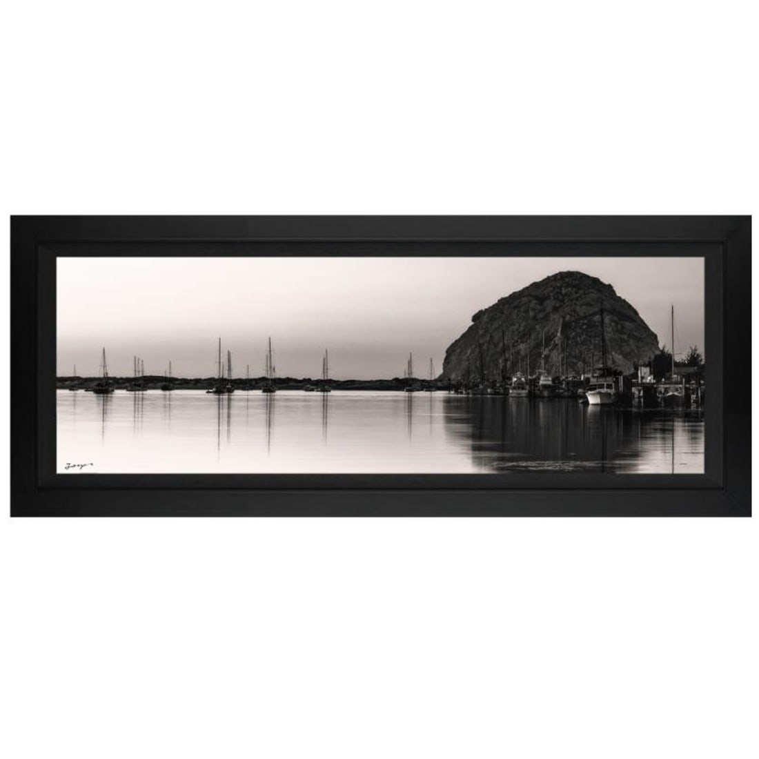 Jongas, "Clarity Bay" Framed Limited Edition on Canvas, Numbered and Hand Signed with Letter of (1 of 1)