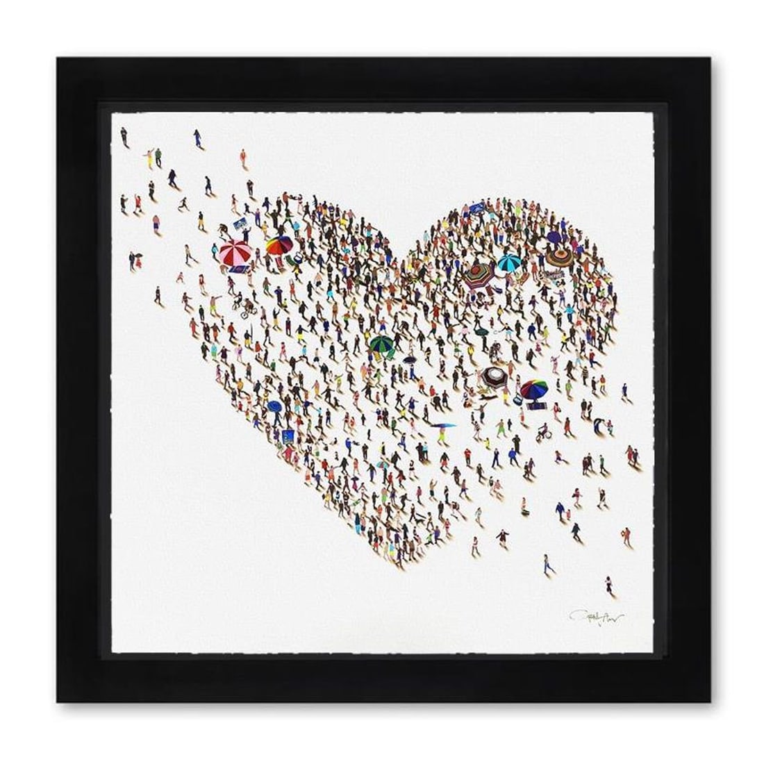 Craig Alan, "Populus: Beach Love" Framed, Hand Signed Limited Edition with Letter of Authenticity.: Populus: Beach Love is a numbered limited edition giclee on deckle edged paper by Craig Alan, hand signed by the artist. This piece comes custom framed and includes Letter of Authenticity. Measures ap