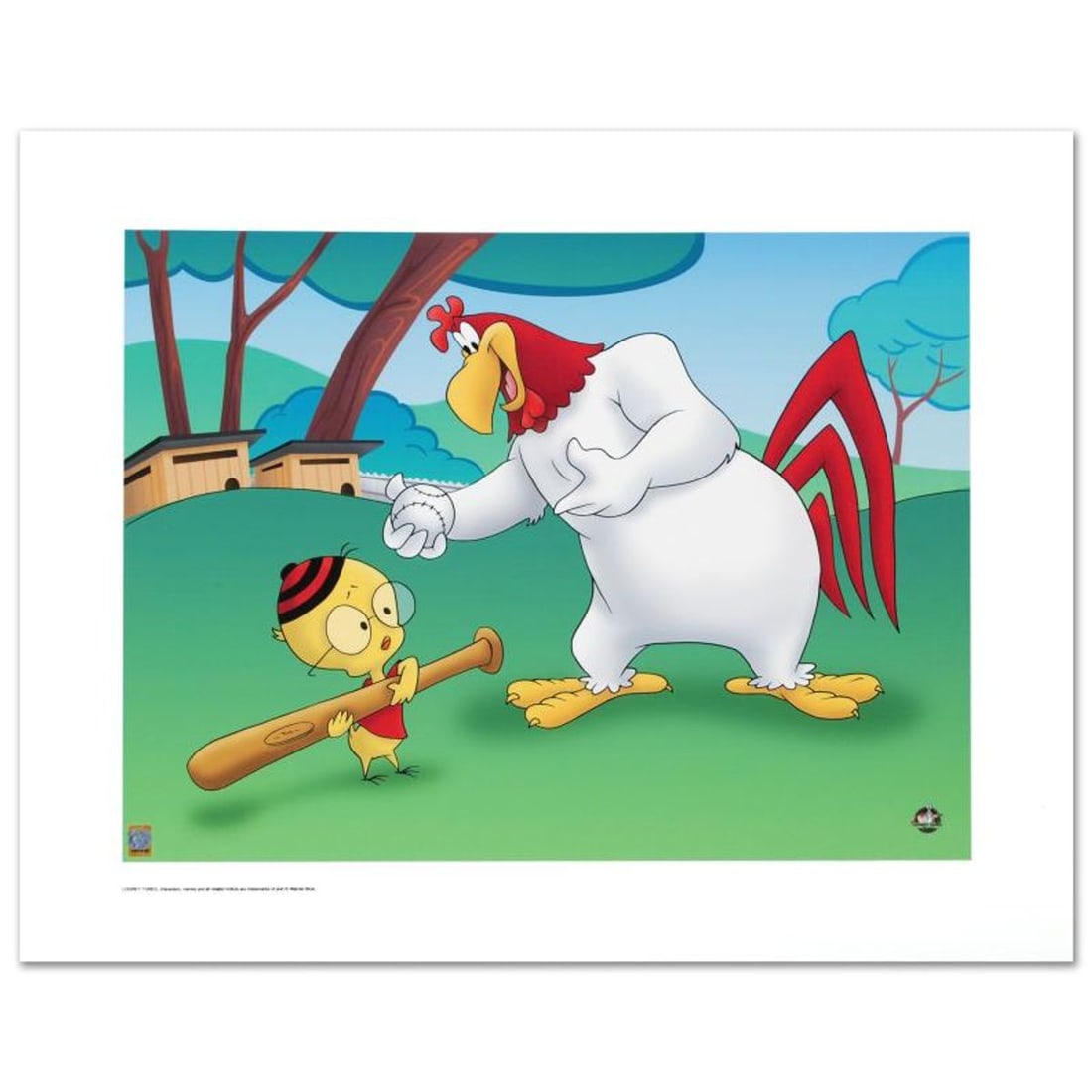 Let's Play Ball Limited Edition Giclee from Warner Bros., Numbered with Hologram Seal and: Let's Play Ball is a limited edition giclee on paper from Warner Bros., numbered with hologram seal of Authenticity. Also, includes Certificate of Authenticity! Measures approx. 20" x 16" (with