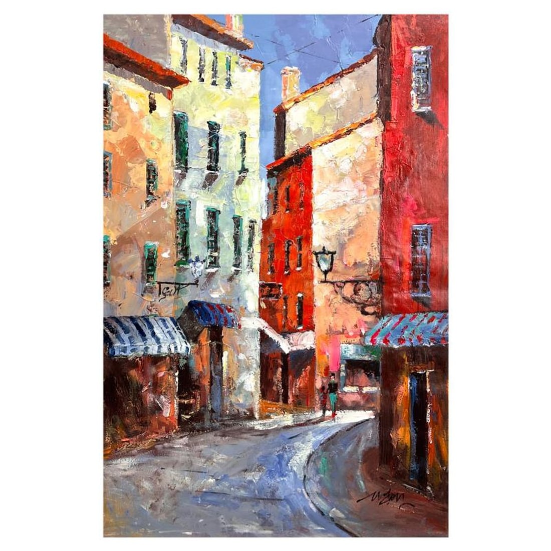 Mani, Original Acrylic Painting on Canvas, Hand Signed with Letter of Authenticity: This is an original acrylic painting on canvas by Mani, hand signed by the artist. Includes Letter of Authenticity. Measures approx. 24" x 36" (image).