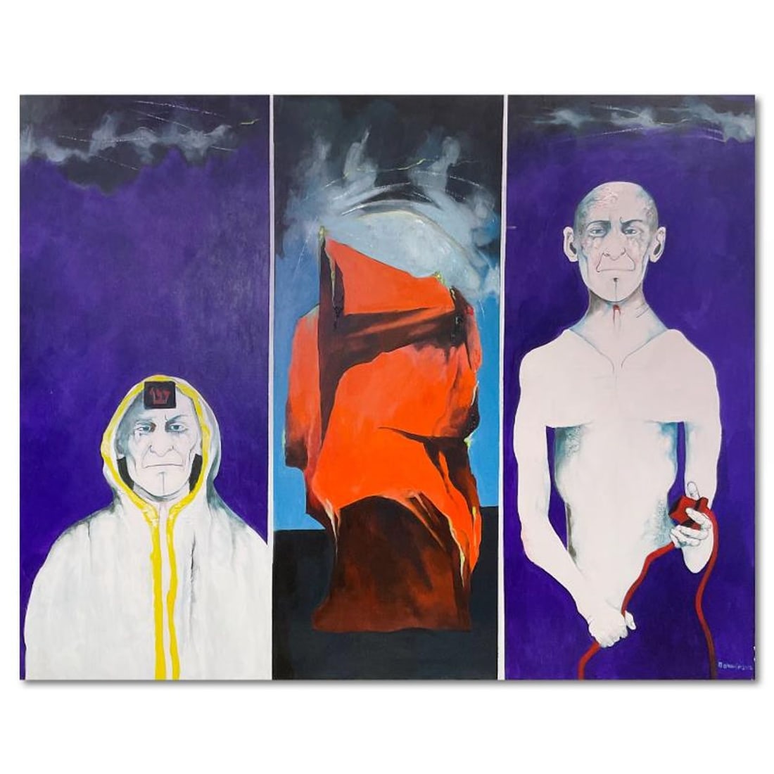 Milton Berwin (1925-2023), Original Painting on Canvas (48" x 60"), Hand Signed with Letter of (1 of 2)