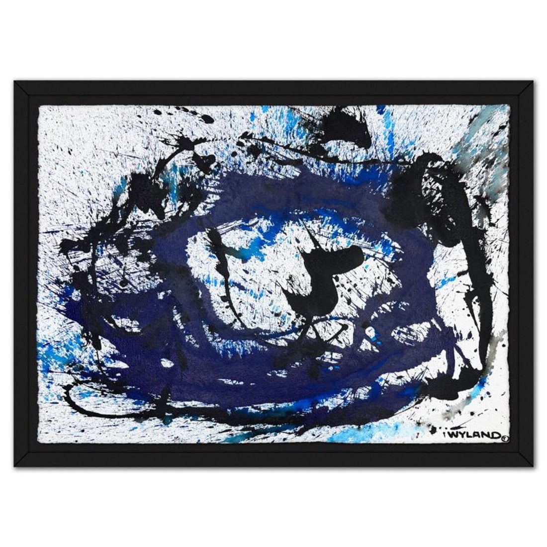 Wyland, Framed Original Watercolor Painting, Hand Signed with Letter of Authenticity.: This is an original watercolor painting on paper by Wyland, hand signed by the artist. This piece comes custom framed. Includes Letter of Authenticity. Measures approx. 34" x 48" (frame), 26" x 40"