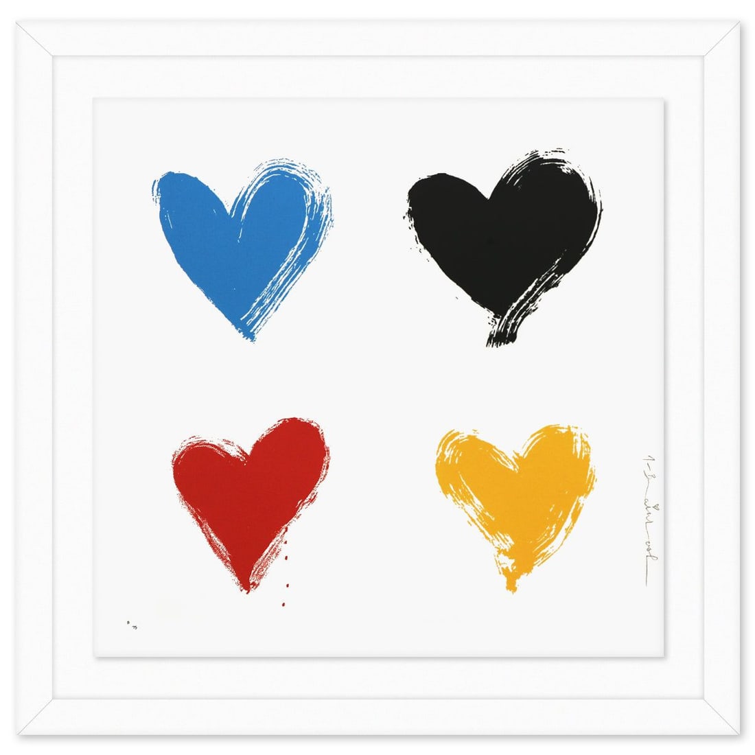 Mr Brainwash- 4-Color Silkscreen on Paper "All You Need Is He[Art], 2021": Artist: Mr Brainwash. Medium: 4-Color Silkscreen on Paper. Title: All You Need Is He[Art], 2021. Size: 18" x 18". Measures approx. 23" x 23" (framed). Signature: Hand signed and numbered. Certificate