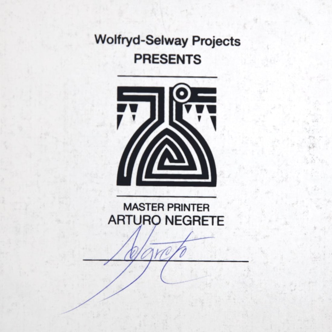 Wolfryd-Selway Projects- Silkscreen - 2