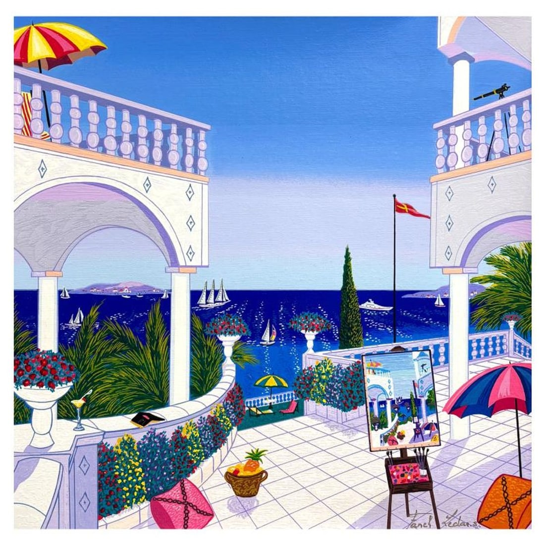 Fanch Ledan, "Unfinished Masterpiece" Limited Edition Serigraph on Canvas, AP Numbered and Hand (1 of 2)