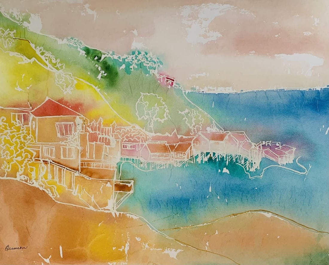 Bramson- Original watercolor on paper: Artist: Bramson. Medium: Original watercolor on paper. Size: 12" x 16". Signature: Signed. Reference#: 38227.