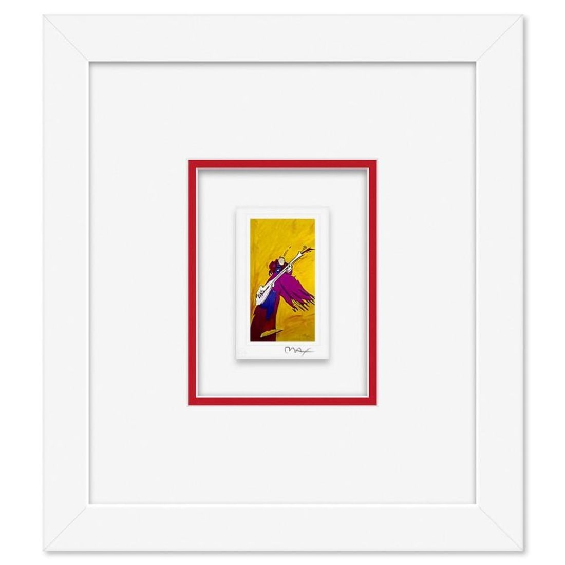 Peter Max, "Hendrix II" Framed Limited Edition Lithograph, Numbered and Hand Signed with Certificate (1 of 2)