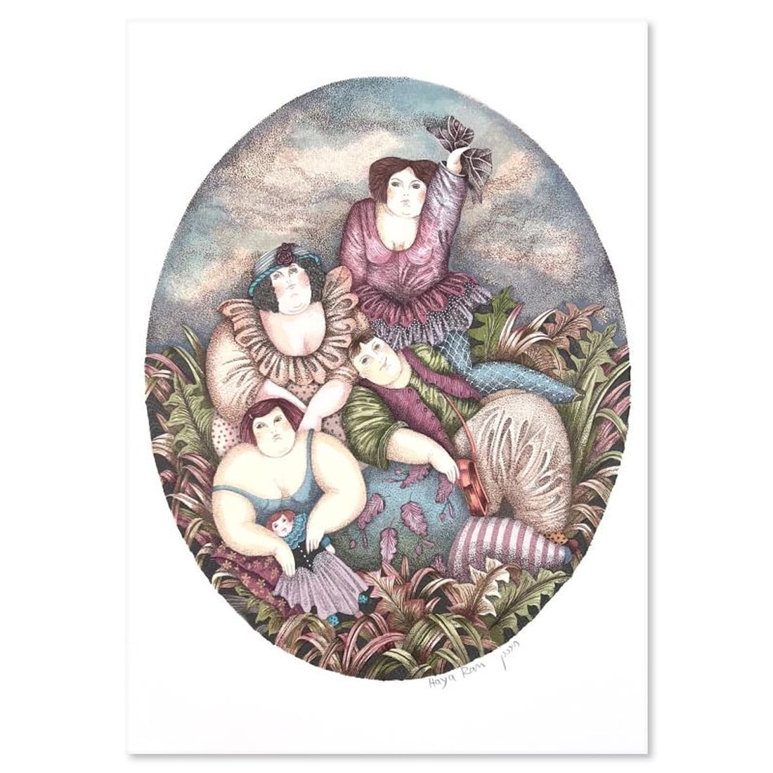 Haya Ran, Hand Signed, Numbered Limited Edition with Letter of Authenticity.: This is a limited edition on paper by Haya Ran. The piece comes hand signed by the artist, numbered, and with a letter of authenticity. Measures approximately 15" x 12". Reference#: 93299.