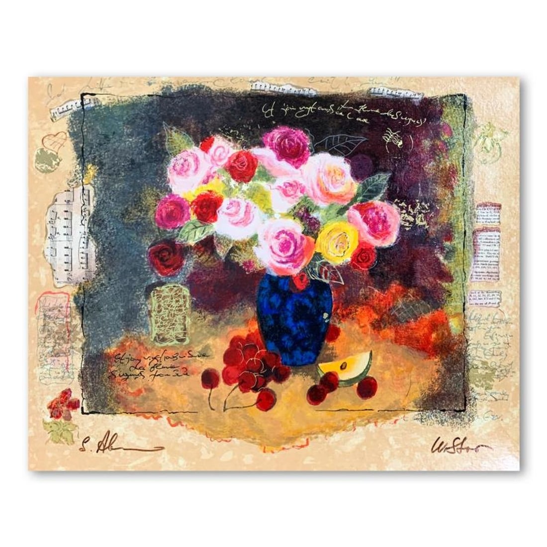 Alexander Galtchansky (1959-2008) and Tanya Wissotzky (1959-2006), Hand Signed Limited Edition: This is a limited edition serigraph on deckle edged paper by Alexander Galtchansky (1959-2008) and Tanya Wissotzky (1959-2006). It is numbered and hand signed and includes a letter of authenticity.