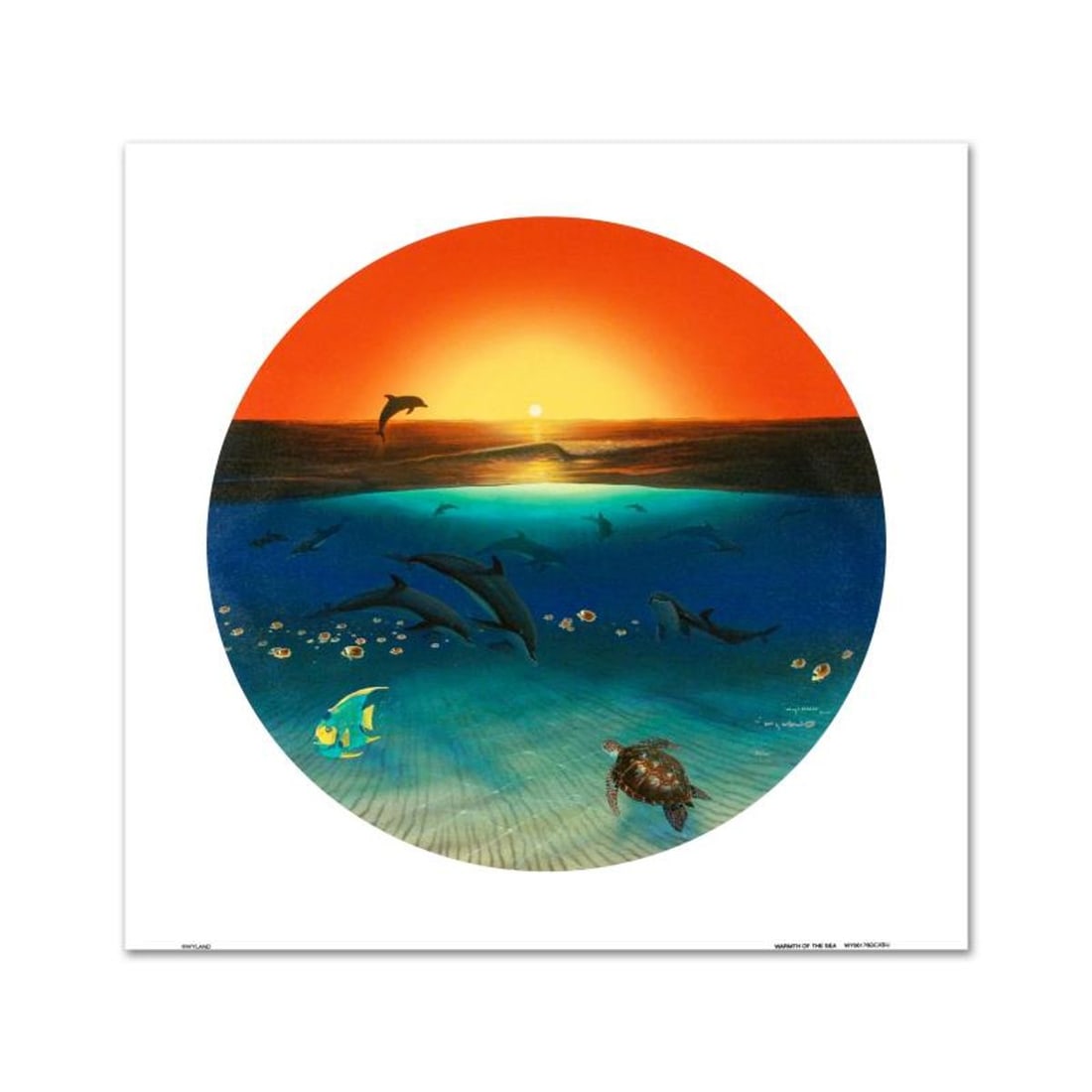 Warmth of the Sea Limited Edition Giclee on Canvas by renowned artist WYLAND, Numbered and Hand: Wyland's true love for nature is so clearly conveyed in each of his brilliantly detailed works. "Warmth of the Sea" is a limited edition giclee on canvas, numbered and hand signed by Wyland! Includes 