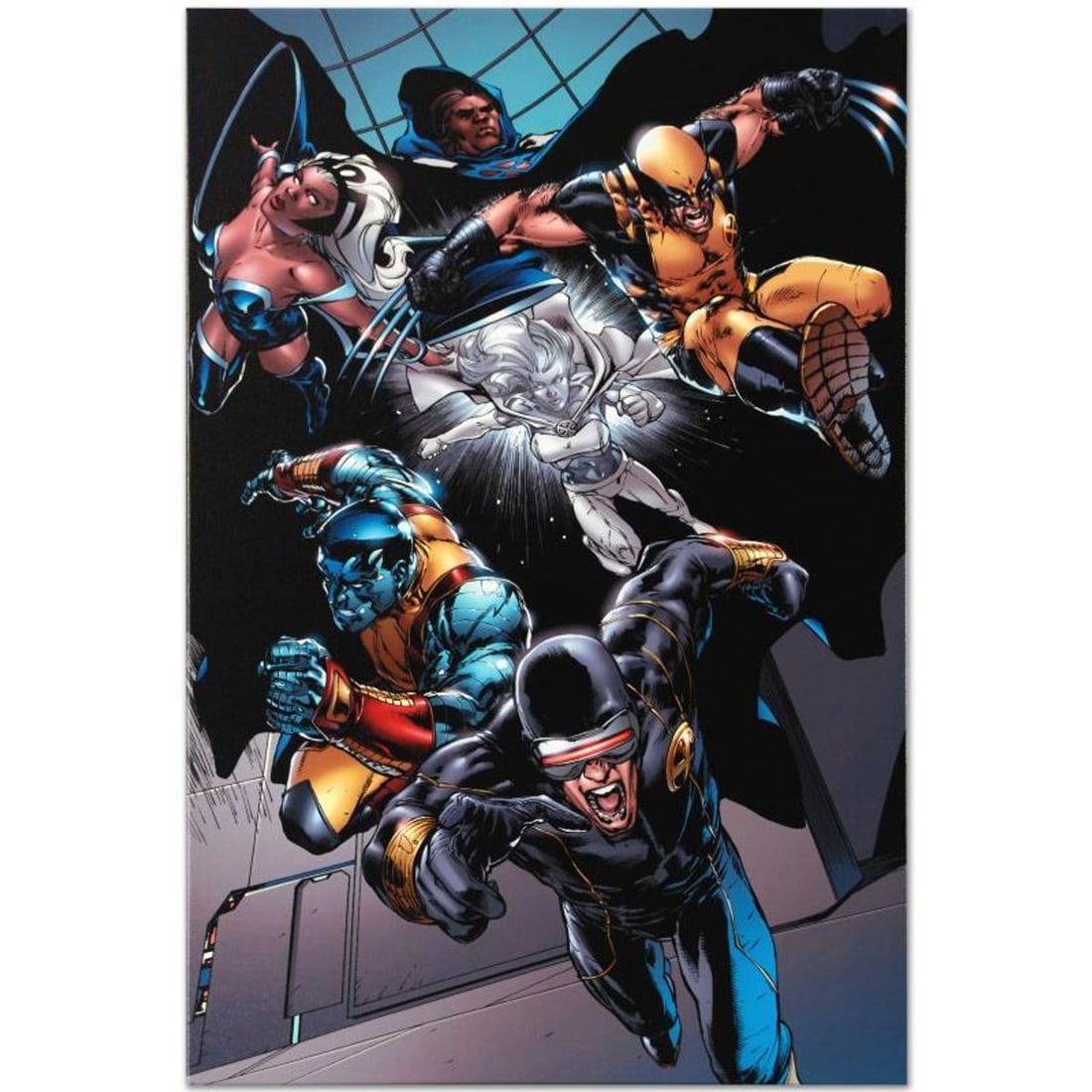 Marvel Comics "X-Men vs. Agents of Atlas #1" Numbered Limited Edition Giclee on Canvas by Carlo: A piece of comic book history, this limited edition, from original art by Carlo Pagulayan, depicts Cyclops, Colossus, Wolverine, Storm, Emma Frost, and Cloak. Carlo Pagulayan (born June 24, 1978) is a