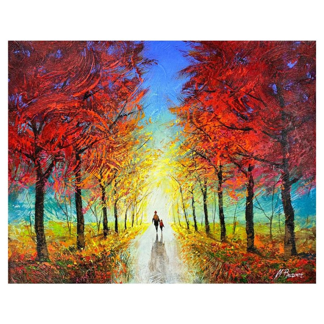 Mark Braver, Original Oil Painting on Canvas, Hand Signed with Letter of Authenticity.: This is an original oil painting on canvas by Mark Braver, hand signed by the artist. Includes Letter of Authenticity. Measures approx. 16" x 20" (image).