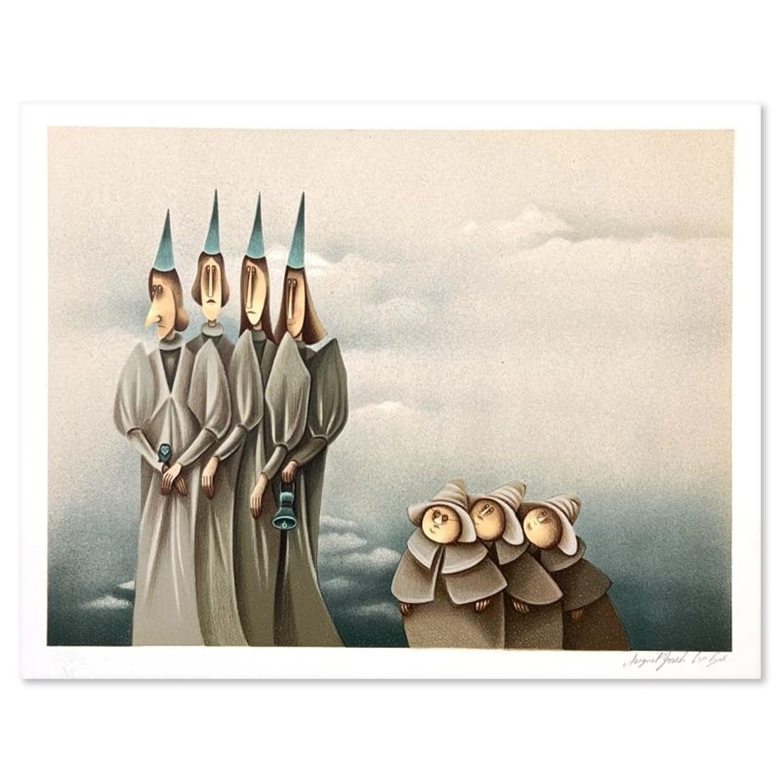 Avigail Yoresh, Limited Edition Serigraph, Hand Signed and Numbered with Letter of Authenticity.: This is a limited edition serigraph on paper by Avigail Yoresh. The piece comes hand signed by the artist, numbered, and with a letter of authenticity. Measures approximately 12" x 16". Reference#: 94