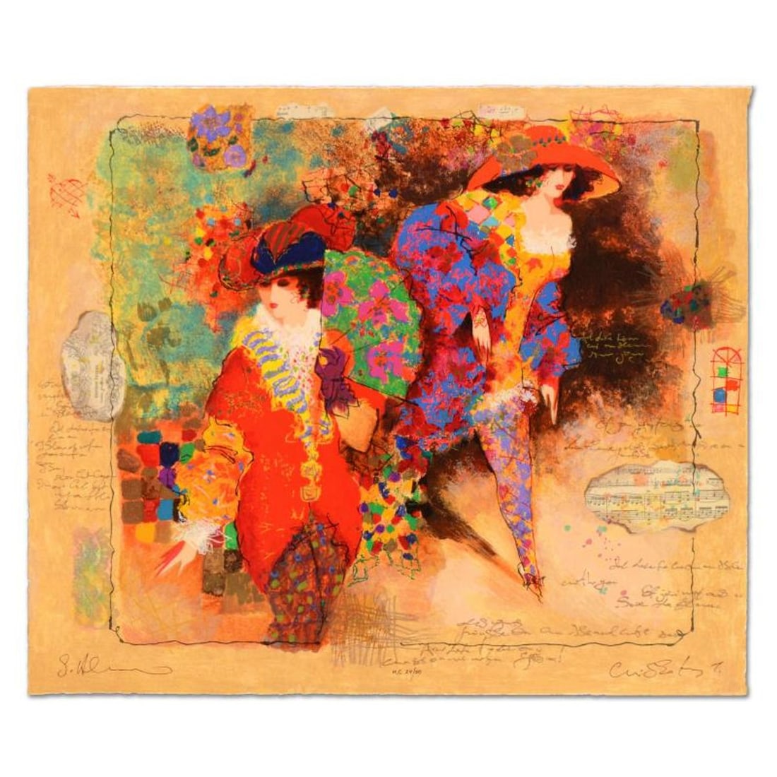 Alexander Galtchansky (1959-2008) & Tanya Wissotzky (1959-2006), "Passing Thought" Limited Edition: Passing Thought is a limited edition serigraph on deckle edge paper, numbered and hand signed by Alexander Galtchansky (1959-2008) and Tanya Wissotzky (1959-2006). Includes Certificate of Authenticity