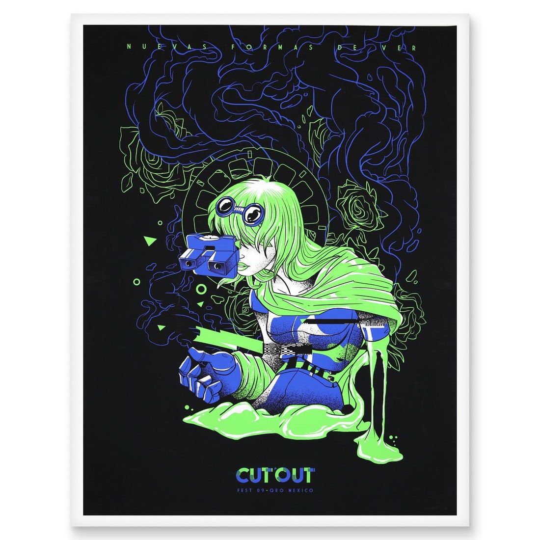 Wolfryd-Selway Projects- Silkscreen: Artist: Wolfryd-Selway Projects. Medium: Silkscreen. Size: 36" x 24". Signature: Hand signed by master printer. Certificate of Authenticity: Is included. Additional: Mexican vintage poster. Reference#