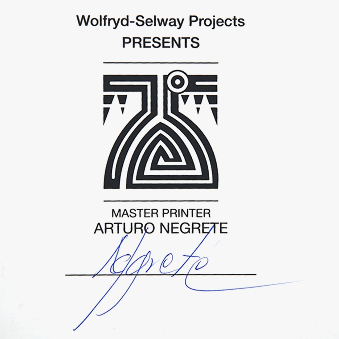 Wolfryd-Selway Projects- Silkscreen - 2