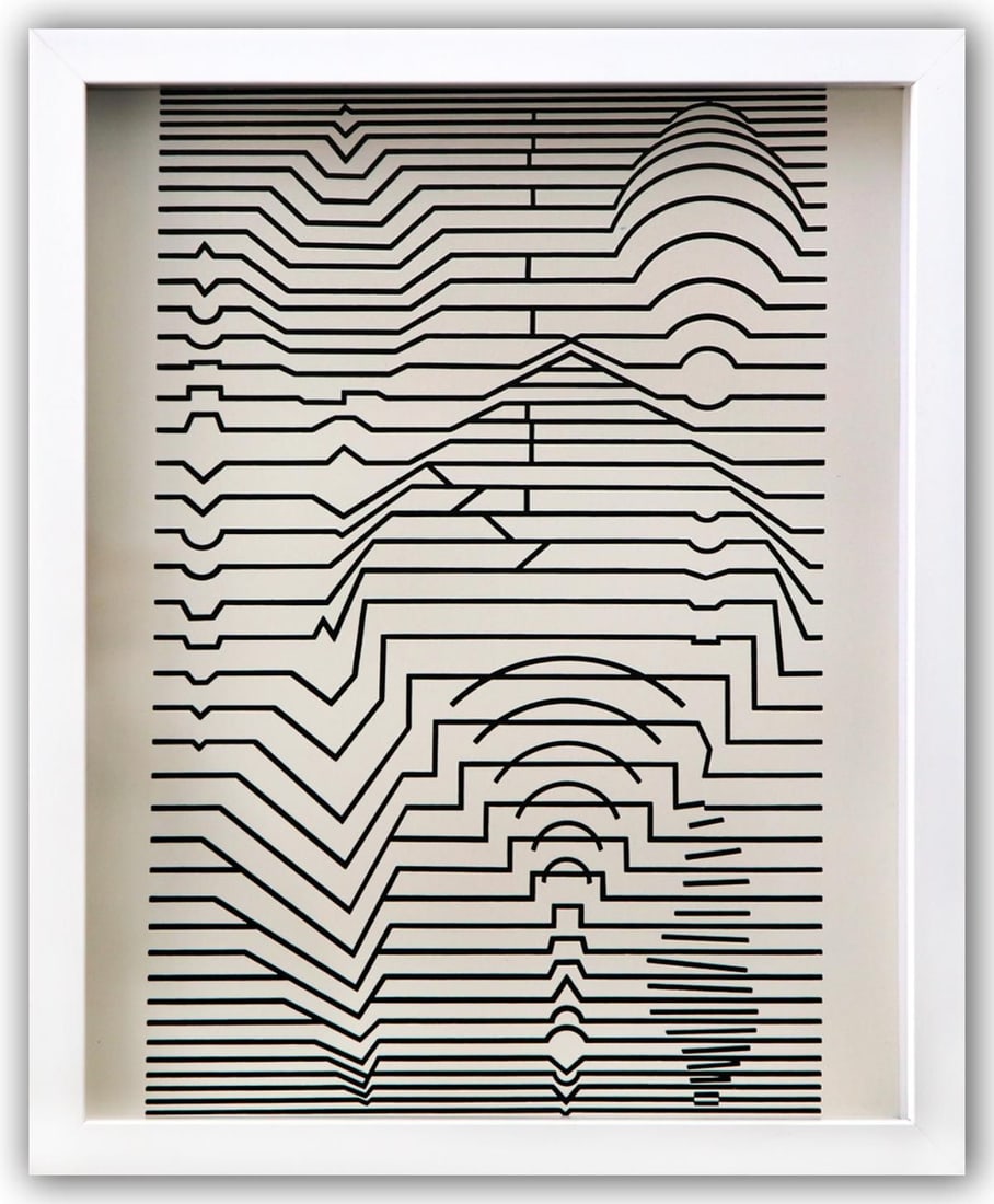 Victor Vasarely- Heliogravure Print "Untitled" (1 of 1)