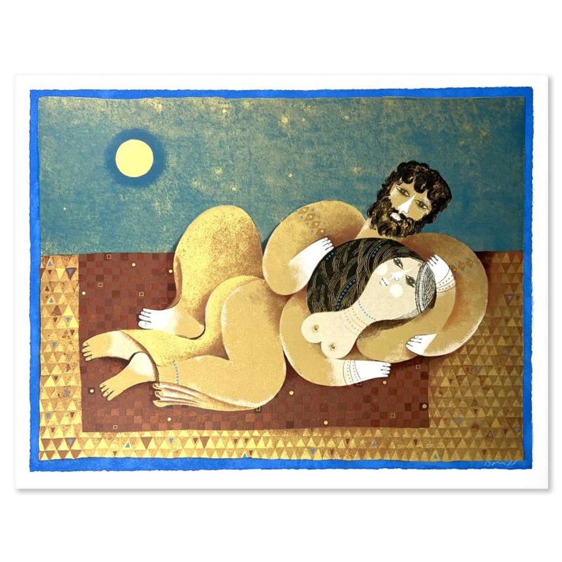 Samy Briss, Limited Edition Serigraph, Hand Signed and Numbered with Letter of Authenticity.: This is a limited edition serigraph on paper by Samy Briss. The piece comes hand signed by the artist, numbered, and with a letter of authenticity. Measures approximately 17" x 22.5". Reference#: 8996