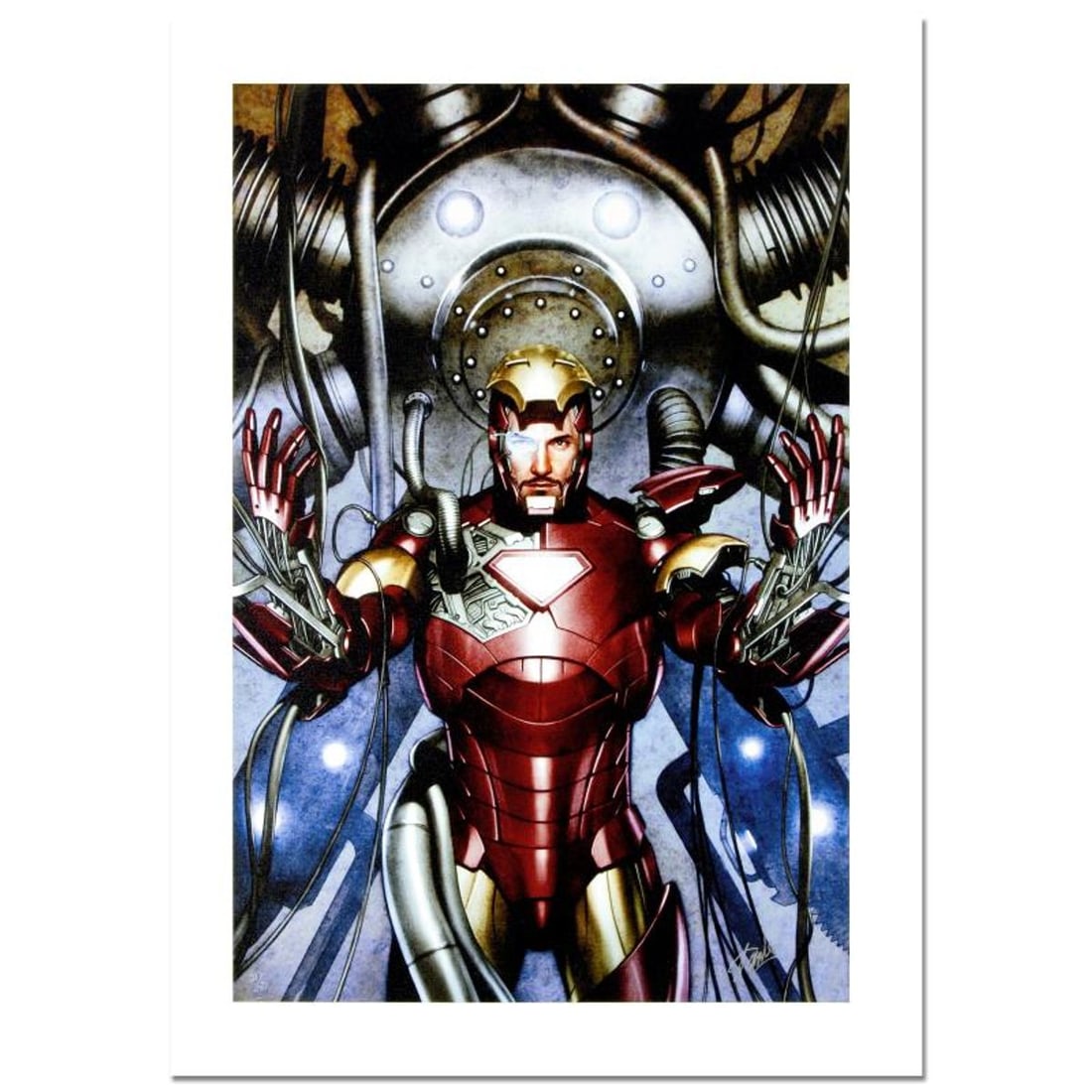 Stan Lee Signed, "Iron Man: Director of S.H.I.E.L.D. #31" Numbered Marvel Comics Limited Edition: A piece of comic book history, this limited edition print, drawn by Adi Granov, depicts the popular film version of the class Iron Man. While working for Marvel, Adi Granov has drawn covers for Spider
