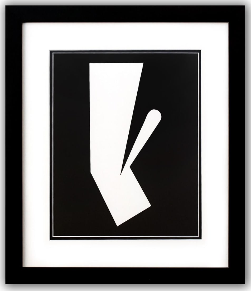 Victor Vasarely- Heliogravure Print "Untitled": Artist: Victor Vasarely. Medium: Heliogravure Print. Title: Untitled. Size: 14" x 11". Measures approx. 21" x 18" (framed). Additional: Custom Framed. Reference#: 21424.