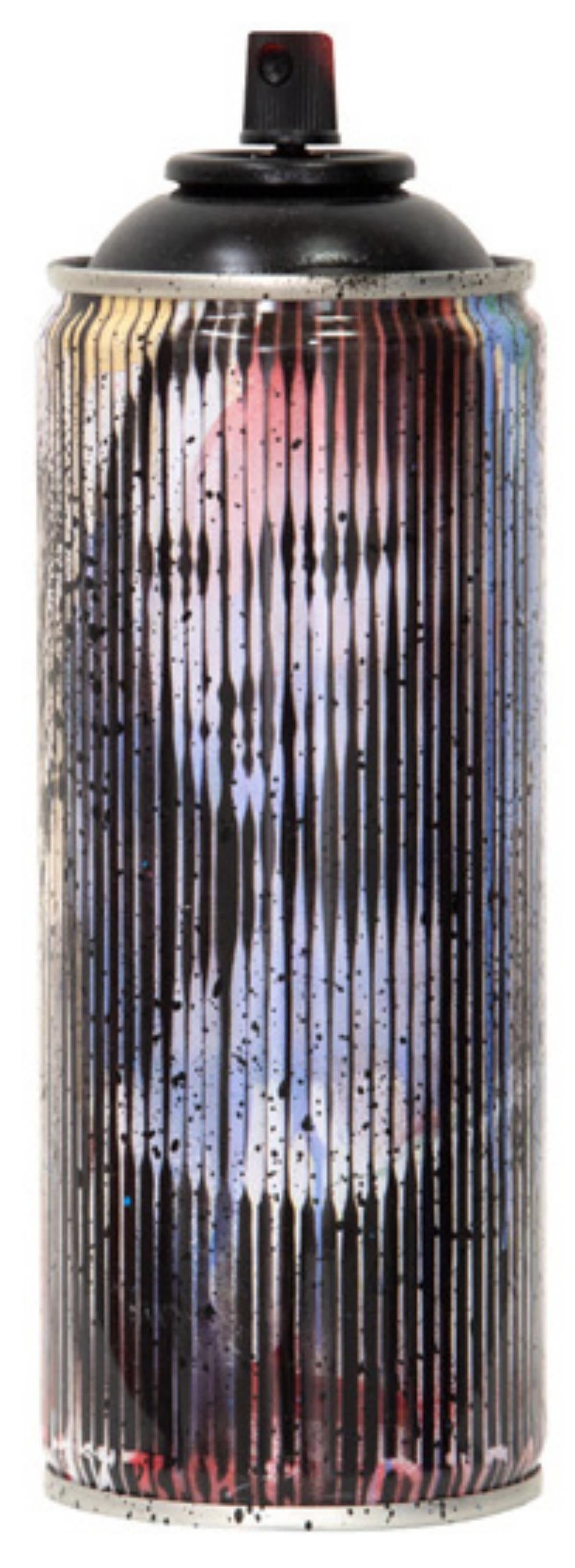 Mr. Brainwash- SPRAY CAN "MONA LINESA, 2020": Artist: Mr. Brainwash. Medium: SPRAY CAN. Title: MONA LINESA, 2020. Size: 7.5" x 2.5". Signature: Numbered and dated. Additional: Cans Include Case. Reference#: 14410.