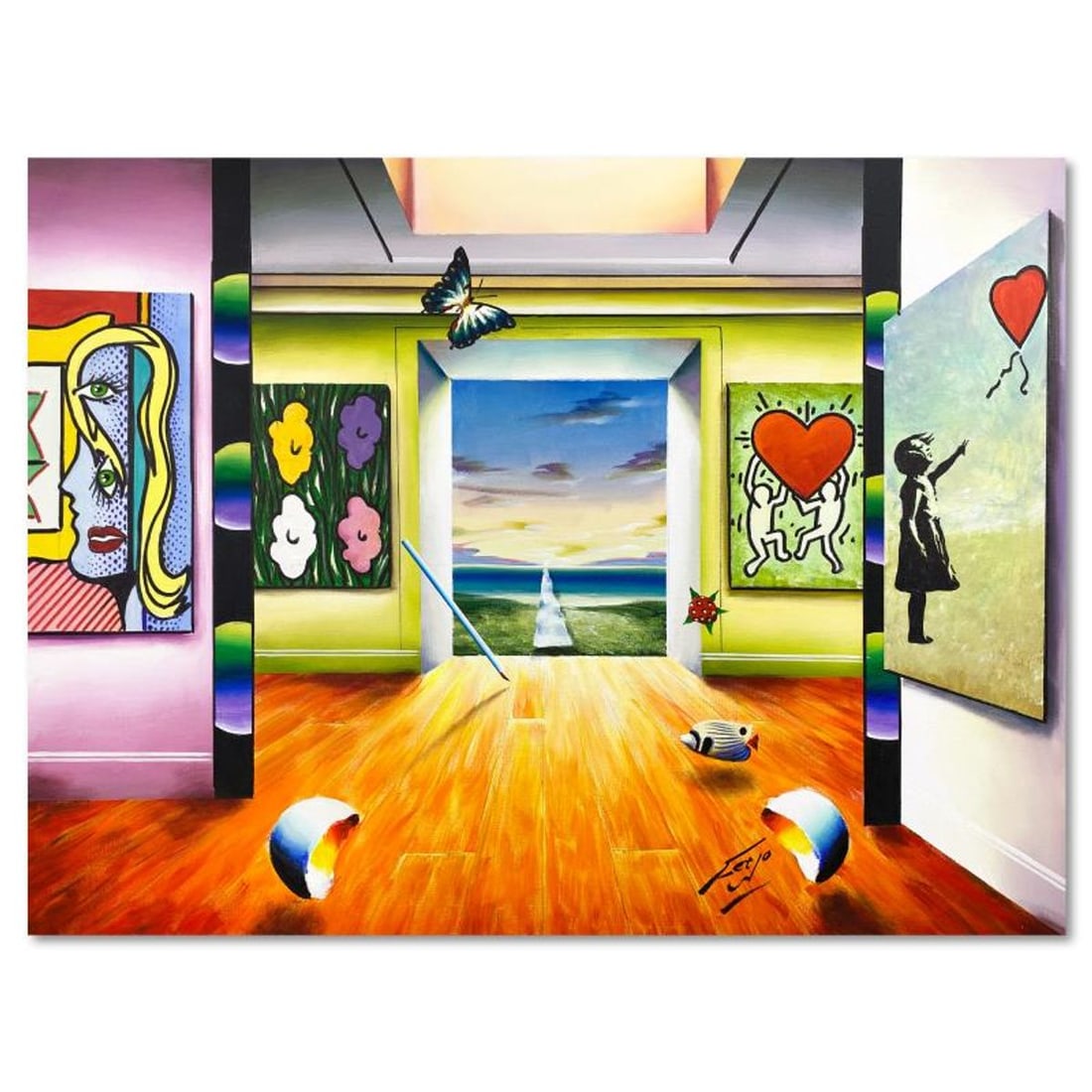 Ferjo, Original Acrylic Painting on Canvas, Hand Signed with Letter of Authenticity (1 of 2)