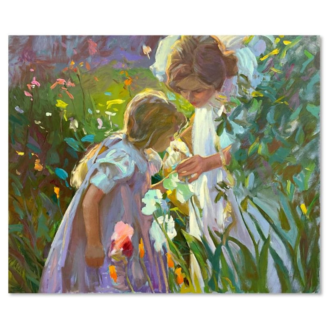 Don Hatfield, "Sweet Scents" Limited Edition Printer's Proof on Canvas, Numbered 11/11 and Hand: Sweet Scents is a limited edition printer's proof on stretched canvas by Don Hatfield, numbered 11/11 and hand signed by the artist. Includes Letter of Authenticity. Measures approx. 24" x 29" (image)